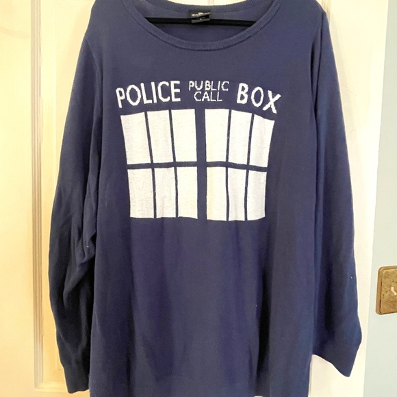 Doctor Who Tardis Sweater - 5X - Picture 1 of 2